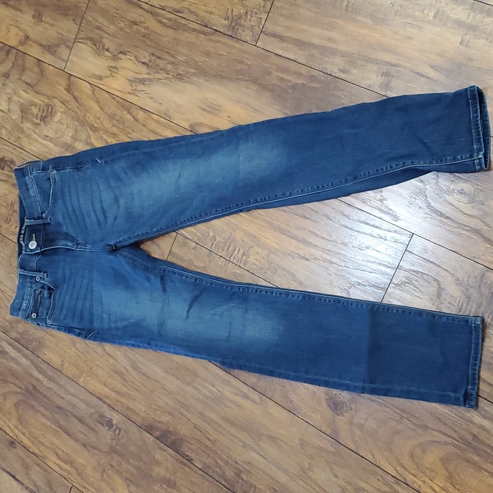 Express Medium Wash Mid Rise Skinny Jeans Size 0